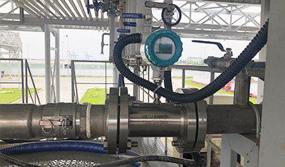 Turbine flowmeter for diesel oil