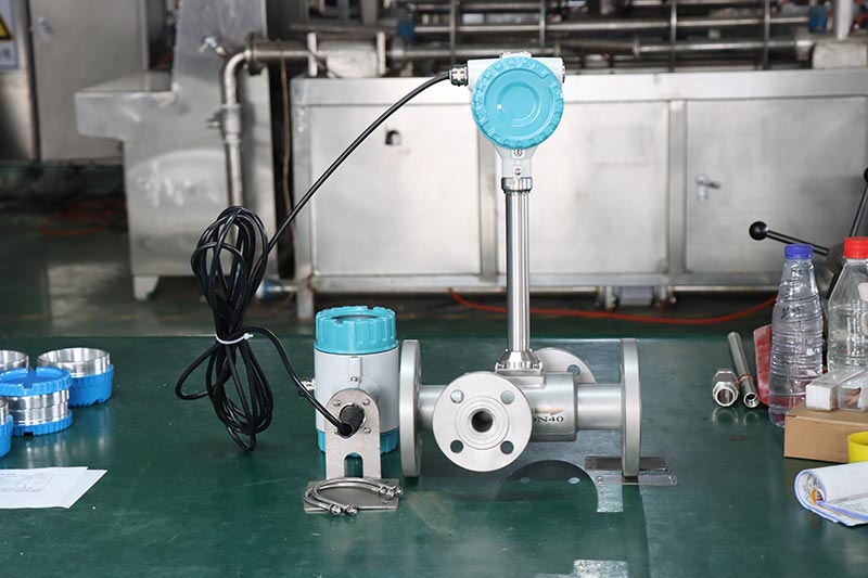 Vortex mass flowmeter steam flow meter