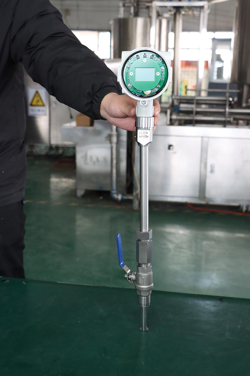 Dry gas mass flowmeter MODBUS thermal gas mass flow meter