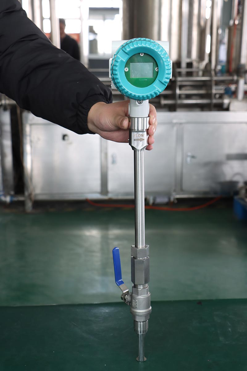 Insertion type SS304 measuring tube thermal gas flow meter
