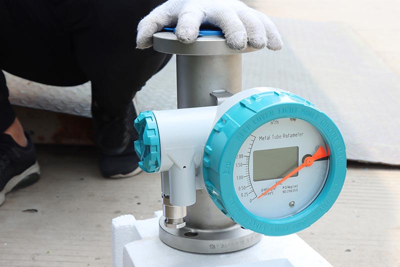 LCD Display 4~20 mA Output Metal Tube Rotameter