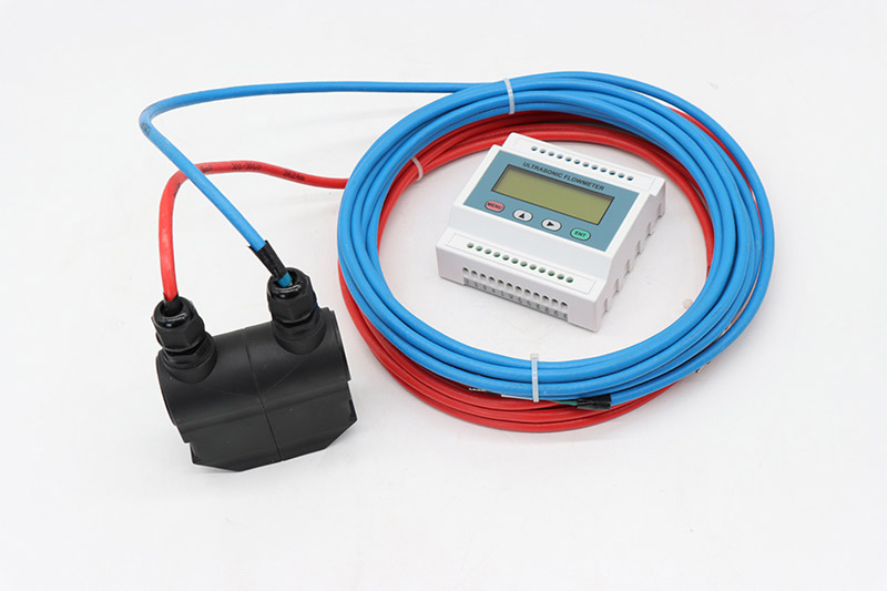 Non Contact Digital LCD Display Modular Type Ultrasonic Flow Meter