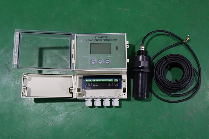 Q&T PLCM water flow meter 4-20mA output ultrasonic open channel flowmeters