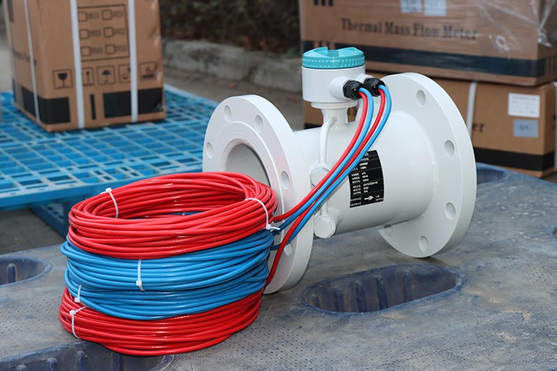 Wall mounted converter ultrasonic flow meter for sewage water