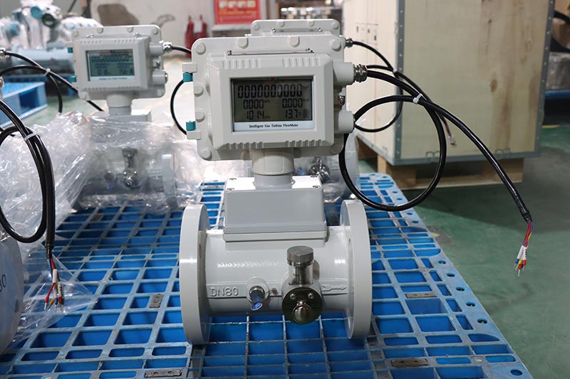 industrial air flow meter Modbus gas turbine flow meter digital impeller flow meter