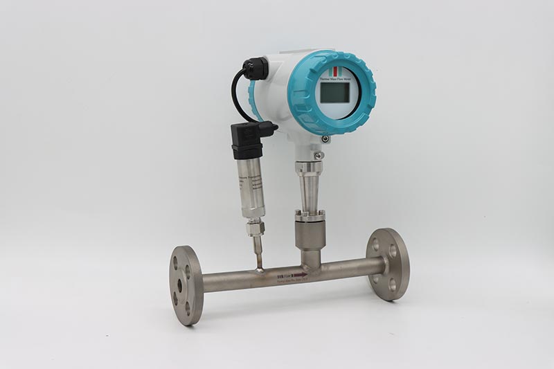 Thermal mass flow sensors dry gas flow meter