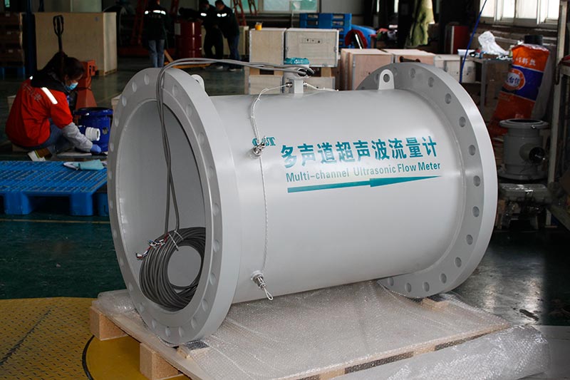 Wall mounted converter flangr ultrasonic water flowmeters