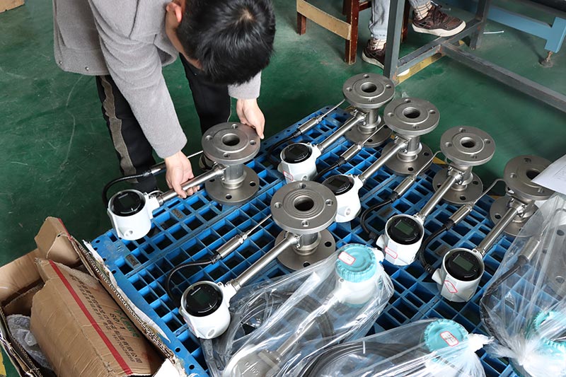 Flange vortex flow meter pipeline inline steam flowmeter easy installation