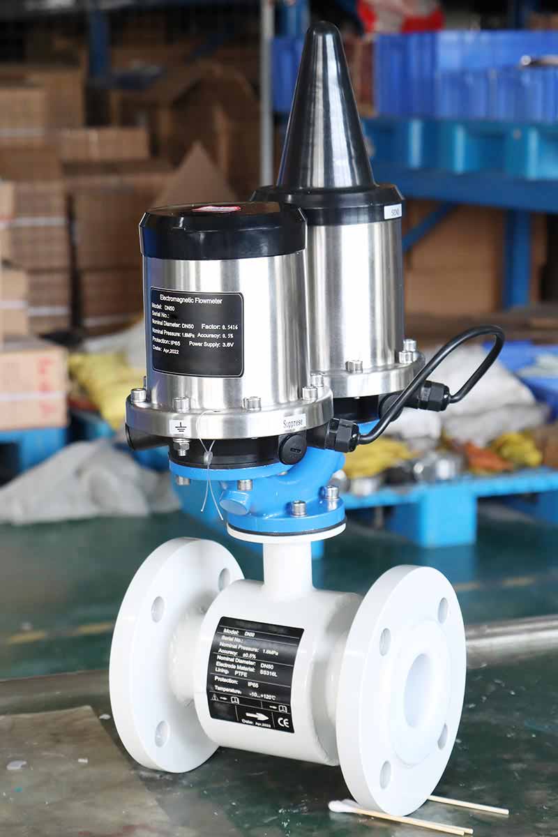 ISO9001 manufactured 3 inches mag flowmeter battery powered