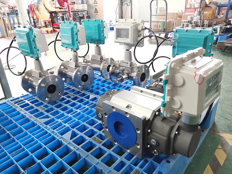 Explosionproof LPG RS485 monitoring gas impeller flow meterQ&T