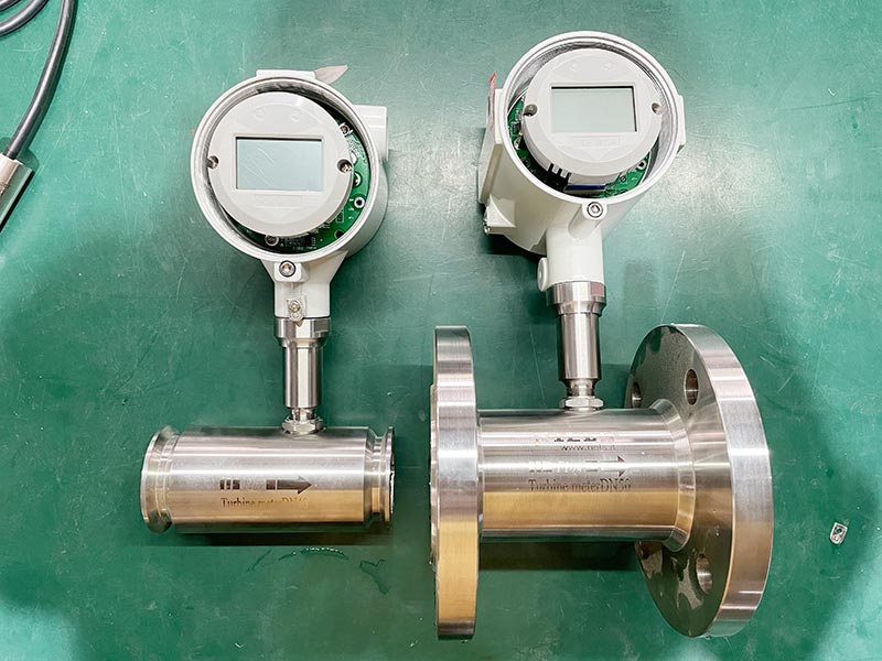 ?liquid turbine flowmeter DN80 clamp type turbine flow meter for