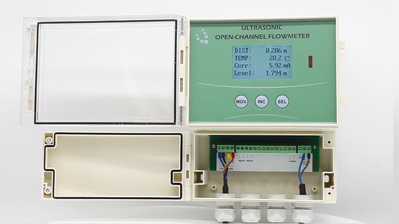 ultrasonic water meters open channel flow meter wastewater