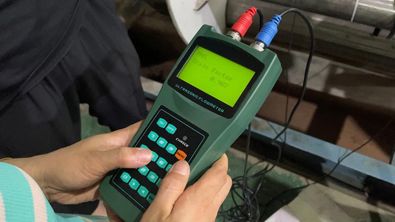 DN150 ultrasonic flow meter IP67 with clamp on transducers