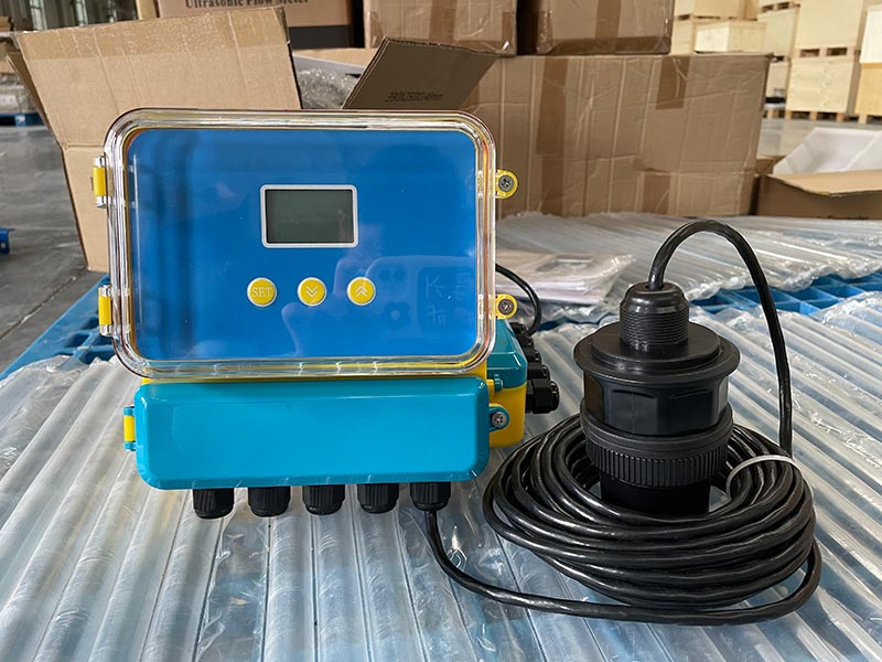 Factory solar power Ultrasonic open channel meter for sewage sludge