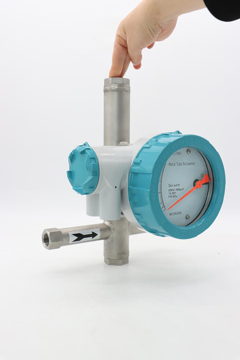 High quality air flow rotameter metal tube float variable area flow meter
