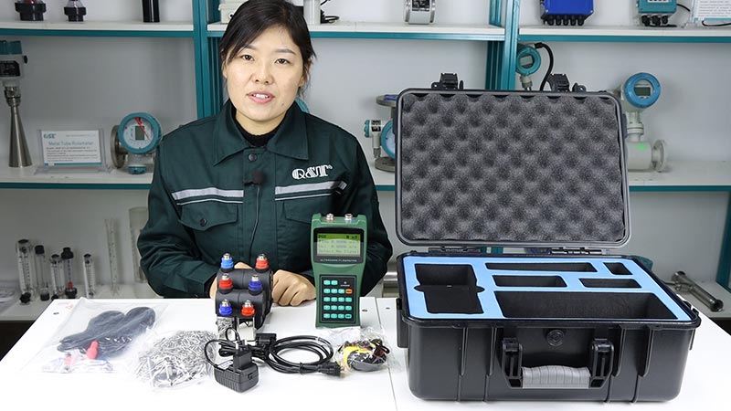 Portable Open Channel Ultrasonic gas flow meter