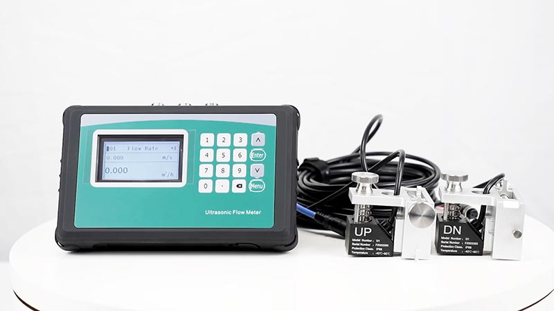 RS485 modbus data logger quick install ultrasonic flow meter handheld