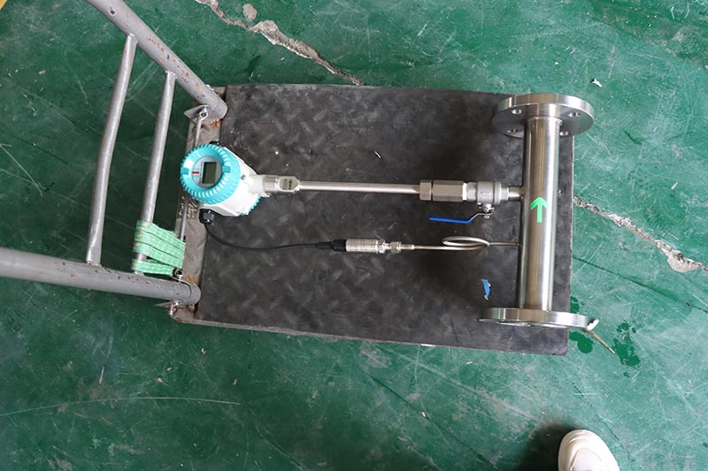 Wafer connection carbon steel vortex air flowmeter