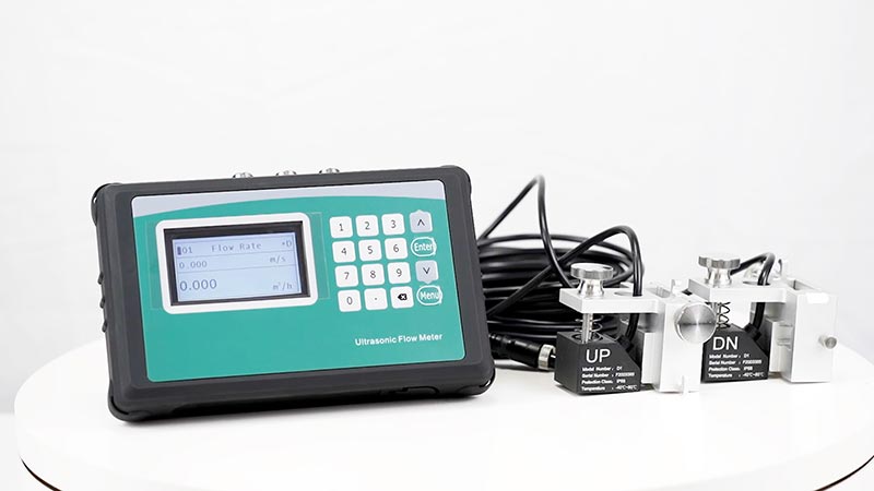 energy measurement clamp on type ultrasonic flow meter china