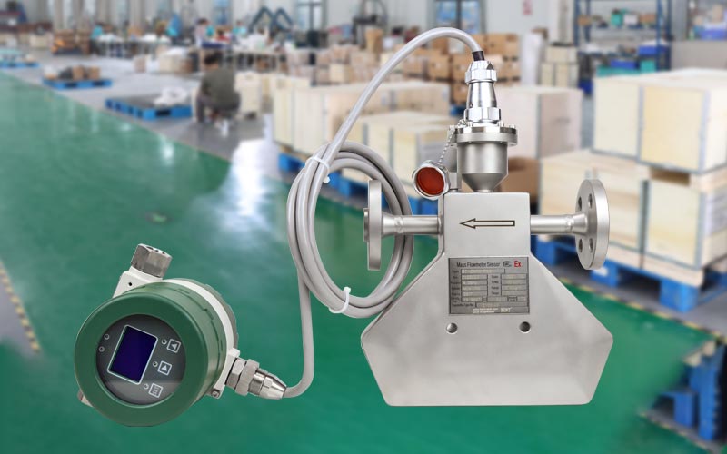 Modbus communication coriolis mass flowmeter with batch control