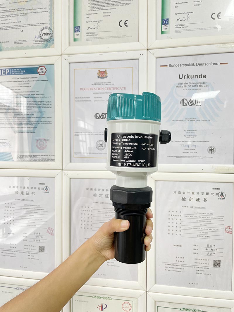 PTFE Liquid Level Sensor Sanitary Water Liquid Ultrasonic level meter