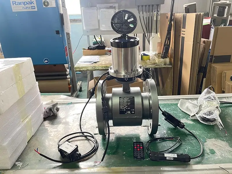battery electromagnetic flow meter GPRS module setting